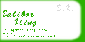 dalibor kling business card